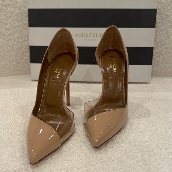 Aquazzura Shoes - Aquazzura Powder Pink Patent Leather Pumps